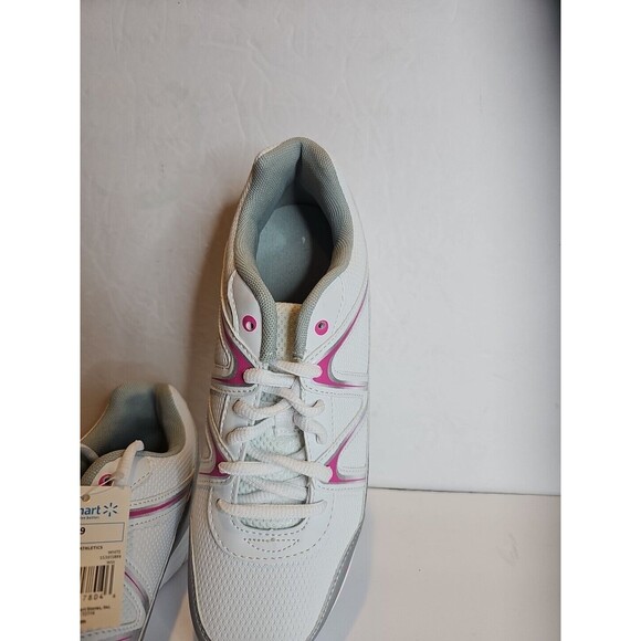 WOMENS ATHLETIC SHOES SIZE 9 FASHION FOOTWEAR BRAND WHITE- NEW - Picture 3 of 8